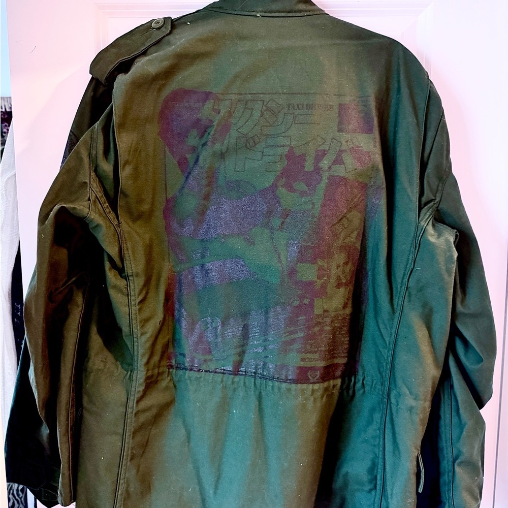 RUCKING FOTTEN TAXI DRIVER Green Military Jacket SZ Med